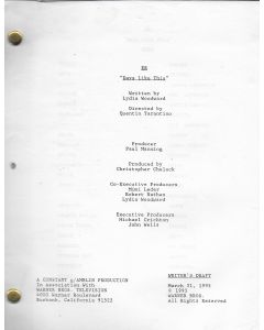 ER"Days Like This" writter's draft, Deezer D's personal Original Script