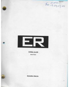 ER "Double Blind" episode 12, Deezer D's personal Original Script