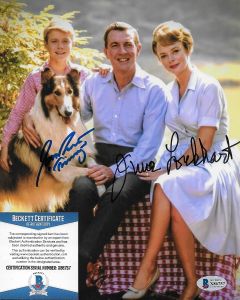 June Lockhart RIP, Jon Provost Lassie 8X10 w/Beckett COA 2