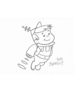 Elroy Jetson drawing print signed by artist Tony Benedict 