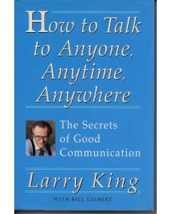 How To Talk To Anyone BOOK - Signed by author Larry King (signature personalized to Paula)
