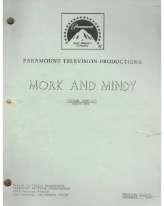 Mork & Mindy "Pajama Game II" Original Script
