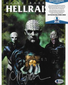 Clive Barker Hellraiser 8X10 w/Beckett COA #4