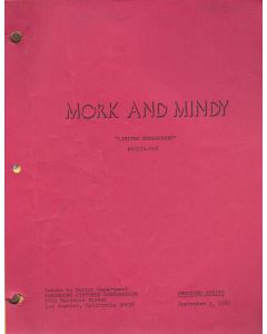 Mork & Mindy "Limited Engagement" Original Script