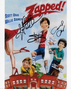 Zapped! cast of 3 (Heather Thomas, Scott Baio, Willie Aames) 8X10