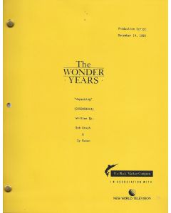 The Wonder Years "Unpacking" 1992 Original Script 