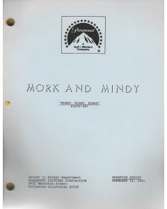 Mork & Mindy "Mindy, Mindy, Mindy" Original Script