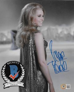 Jane Fonda Barbarella 8X10 photo w/Beckett COA 7