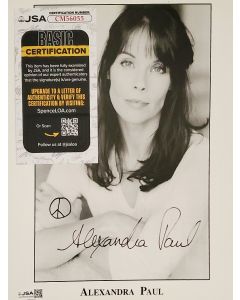 Alexandra Paul BAYWATCH/DRAGNET signed 8x10 w/ JSA COA # G01