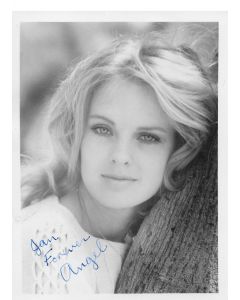 Angel Tompkins Vintage 5X7 photo personalized to Jan **ONE OF A KIND**