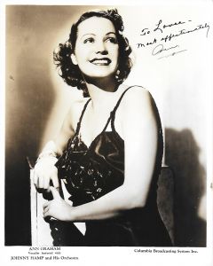Ann Graham (Signature personalized to Lovee) - Vintage Photo