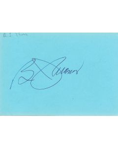 B.J. Thomas signed album page/card