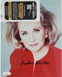 Barbara Walters Rip THE VIEW, 20/20 signed 8x10 w/JSA COA # G01