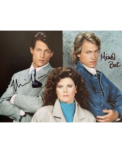 Michael Pare & Michael Beck Houston Knights Original Signed 8X10 Photo