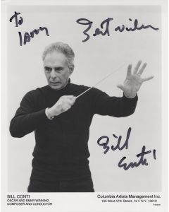 BILL CONTI ( TO: LARRY) Composer & Conductor ROCKY MOVIES Signed 8X10 #1