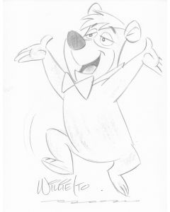 Boo-Boo Bear original drawing signed by artist Willie Ito