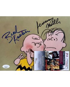 Charlie Brown & Linus Brad Kesten & Jeremy Miller signed 8x10 w/JSA COA