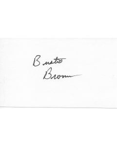 Buster Brown signed album page/card