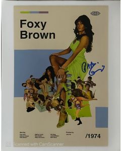 Pam Grier FOXY BROWN 1974 signed 8x10 @ The Hollywood Show 2025 #35