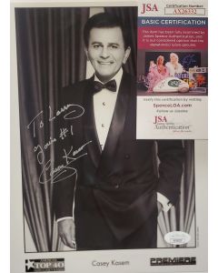 Casey Kasem DJ AND ACTOR RIP signed 8x10 w/JSA # G01