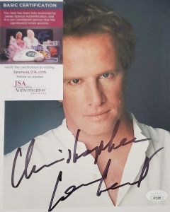 Christopher Lambert HIGHLANDER signed 8x10 w/JSA # G01