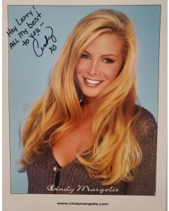 Cindy Margolis American spokesmodel & actress Signed 8x10 TO: LARRY Photo