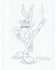 Bugs Bunny original drawing signed by artist Willie Ito