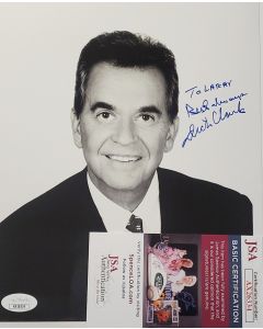 Dick Clark RIP signed 8x10 THE DICK CLARK SHOW, AMERICAN BANSTAND  W/JSA COA # G01