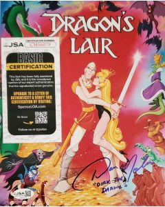 Dan Molina DRAGONS LAIR signed 8x10 with JSA COA # G01