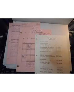 IN THE LINE OF FIRE 1992 CLINT EASTWOOD SHOOT DAY, SCHEDULE, CREW LIST + S1
