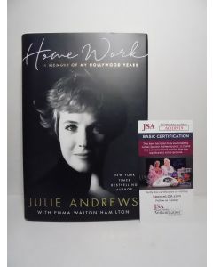 Julie Andrews & Emma Walton Hamilton signed book HOME WORK w/JSA COA