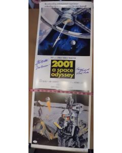 2001: A Space Odyssey Poster signed by Gary Lockwood & Keir Dullea