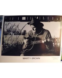 Marty Brown American Country Artist Original Signed 8X10 photo to: Jim S1