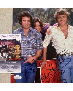 Dukes of Hazzard cast of 3 original signed 8X10 photo w/JSA COA #4