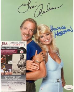 Loni Anderson, Howard Hesseman WKRP w/JSA COA