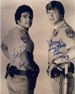 CHIPs Larry Wilcox & Erik Estrada 8x10 signed photo #60