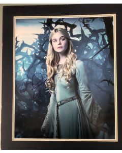 Elle Fanning Maleficent 14X17 matted signed photo