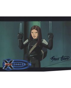 Britt Irvin X-MEN EVOLUTION signed 8x10 # G23