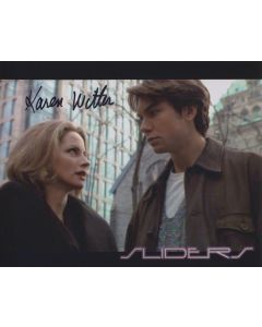 Karen Witter Lorre SLIDERS signed 8x10 # G07