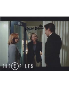 Karen Witter Lorre X-FILES signed 8x10 # G14