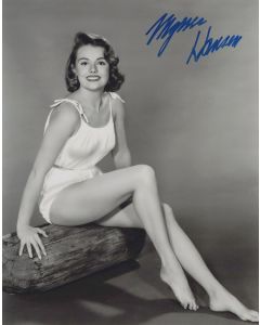 Myrna Hansen PARTY GIRL, SO THIS IS PARIS signed 8x10 # G15