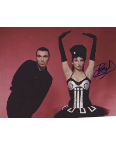 Toni Basi WITH DAVID BYRNE signed 8x10 # G10