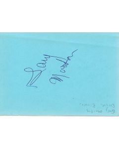 Gary Morton Denver Broncos signed album page/card