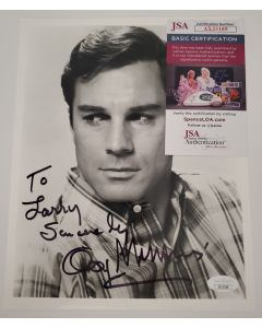 George Maharis Rip ROUTE 66 signed 8x10 W/JSA "To Larry" # G01