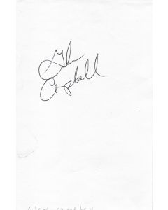 Glenn Campbell signed album page/card