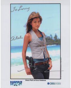 Grace Park HAWAII FIVE-0 Original TO LARRY Autographed 8X10 photo #1
