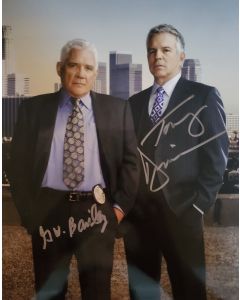 G.W. Bailey & Anthony Dennison THE CLOSER Signed 8X10 Photo