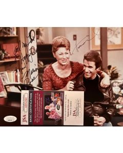 Marion Ross & Henry Winkler HAPPY DAYS Original Autographed 8x10 w/JSA COA