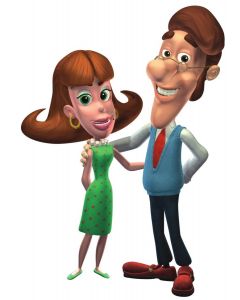 Megan Cavanagh & Mark DeCarlo DUO JIMMY NEUTRON