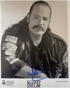 M. C. Gainey AGAINST THE LAW 1990 8x10 Signed Photo